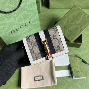 GUCCI古驰645536 Jackie 1961系列对折钱包卡包