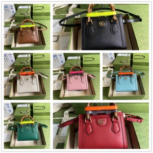 GUCCI古驰655661 Diana 竹节迷你托特包