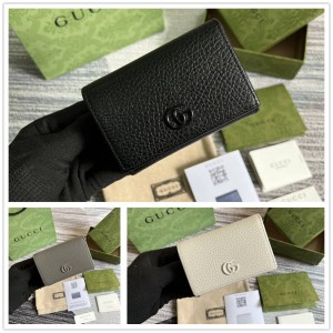 GUCCI古驰644407 GG Marmont系列卡包三折钱包