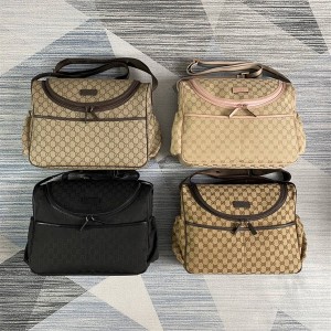 GUCCI古驰123326 GG帆布Diaper斜跨单肩包