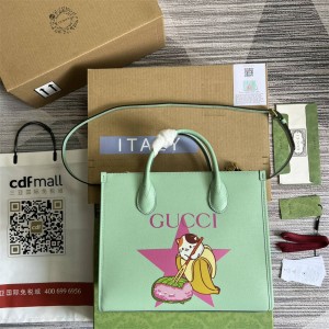 GUCCI古驰女包659983 Bananya印花小号托特包