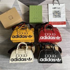 古驰702397 adidas x Gucci联名系列迷你行李包旅行袋