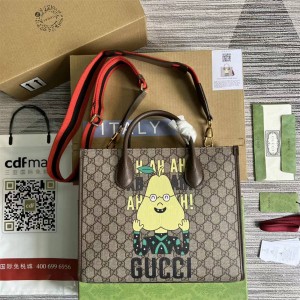 GUCCI古驰703256 Gucci梨印花小号托特包