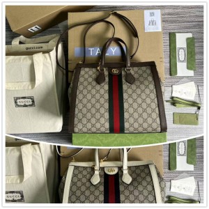 GUCCI古驰524537 Ophidia系列GG中号托特包