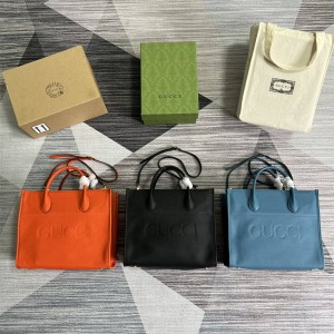 GUCCI古驰男包674822 饰 Gucci 标识小号托特包