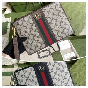 GUCCI古驰672989 Ophidia系列织纹手拿包