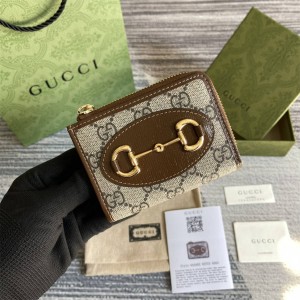 GUCCI古驰644459 Horsebit 1955 拉链零钱包卡包