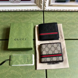 GUCCI古驰男士138042 GG Supreme两折钱包