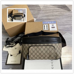 GUCCI古驰406372 450946 GG Supreme帆布腰包