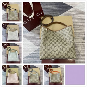 gucci澳洲官网古驰 815103 GG Emblem系列中号水桶包