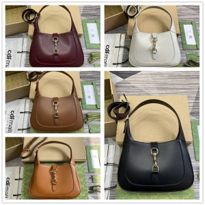 gucci新西兰官网古驰 782849 Jackie系列小号肩背包腋下包（平纹）