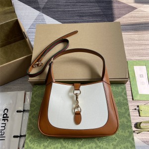 gucci欧洲官网古驰 782849 Jackie系列小号肩背包腋下包（帆布）