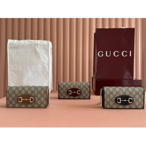 美国gucci官网古驰 621892 Gucci Horsebit 1955系列钱包链条包