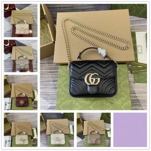 古驰中国官网GUCCI 811238 GG Marmont系列迷你手提包