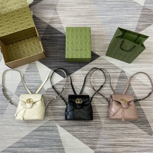 古驰女包GUCCI 777253 GG Marmont系列迷你背包双肩包