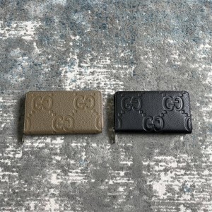 gucci男士钱包古驰 739482 超级双G全拉链式钱包