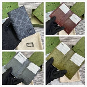 澳洲gucci官网古驰 768249 饰GG细节GG长款卡片夹卡包