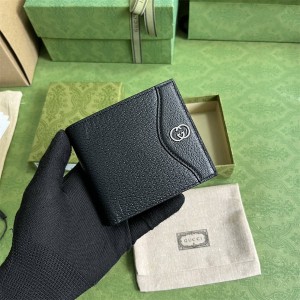 gucci官网旗舰店古驰 734998 互扣式双G两折钱包