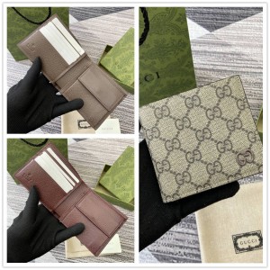 gucci官方网站古驰 768244 棕色内饰GG零钱包双折钱包