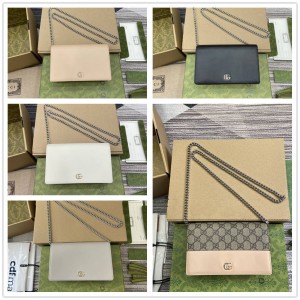 gucci韩国官网古驰 790060 GG Marmont系列链带钱包链条包
