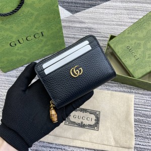 gucci香港官网网址古驰 739500 GG Marmont系列卡包零钱包