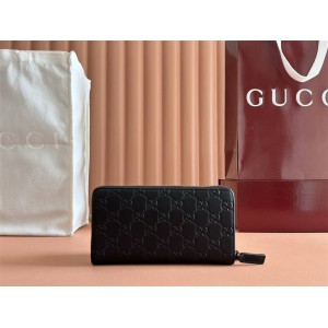 古驰官方网站GUCCI 307987 Signature皮革全拉链式钱包