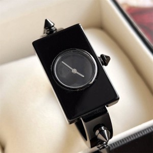 GUCCI古驰YA143514 黑色Plexglas宝克力石英腕表手表
