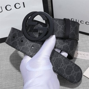 Gucci/古奇皮带互扣式G带扣高级人造帆布腰带411924