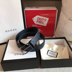 古驰香港官网古奇新款男士皮带GG细节Gucci Signature腰带474311