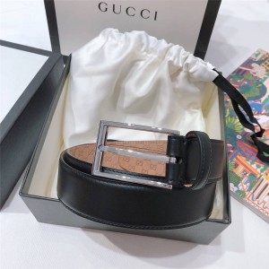 Gucci/古奇男士皮带新款时尚休闲商务真皮3.5CM腰带