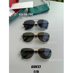 GUCCI古驰GG0528S 飞行员墨镜蛤蟆镜防紫外线太阳眼镜